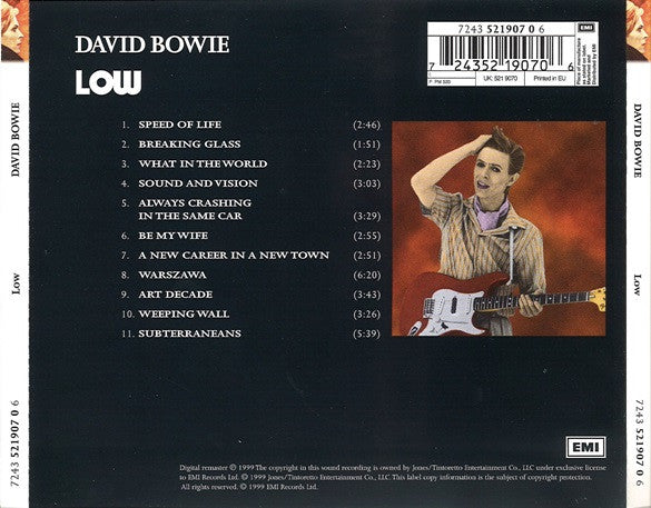 David Bowie : Low (CD, Album, Enh, RE, RM)