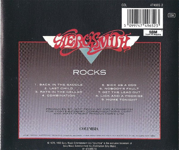 Aerosmith : Rocks (CD, Album, RE, RM)