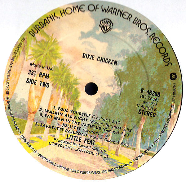 Little Feat : Dixie Chicken (LP, Album, RP, Bur)