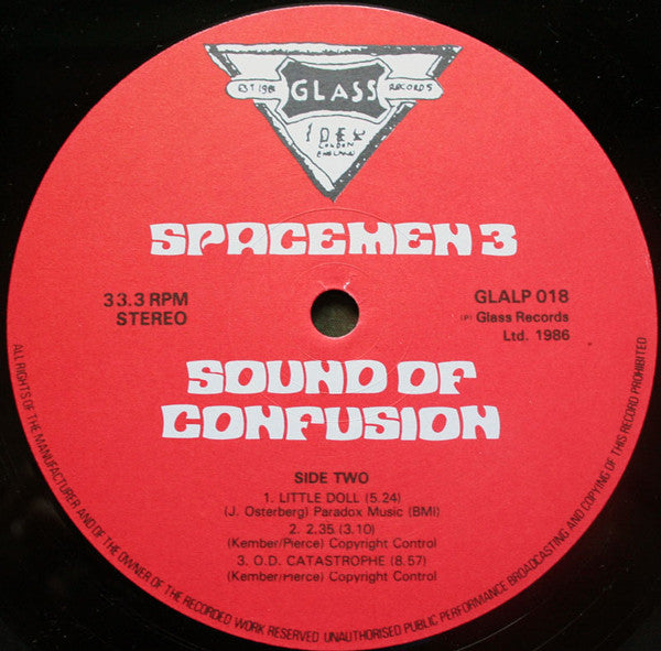 Spacemen 3 : Sound Of Confusion (LP, Album)