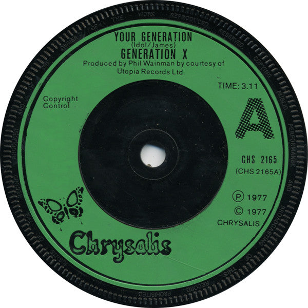 Generation X (4) : Your Generation (7", Single)