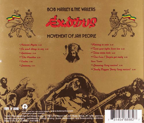 Bob Marley & The Wailers : Exodus (CD, Album, RE, RM)