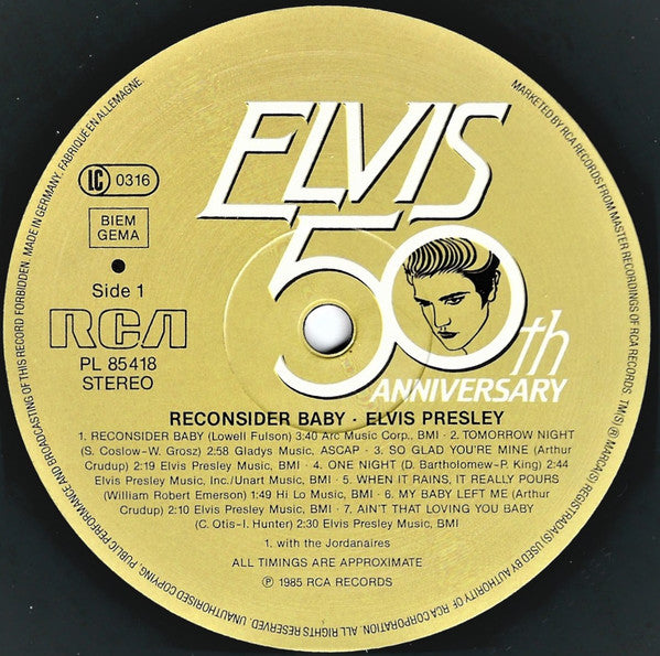 Elvis Presley : Reconsider Baby (LP, Comp)