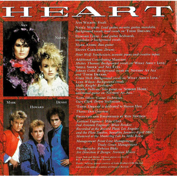 Heart : Heart (CD, Album, Son)