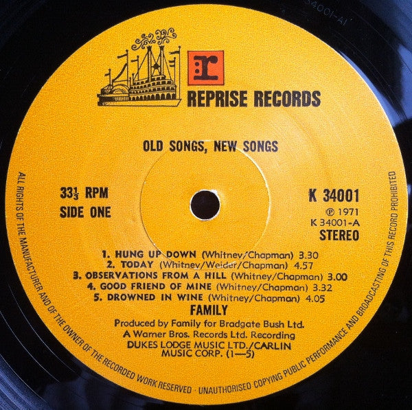 Family (6) : Old Songs, New Songs (LP, Comp)