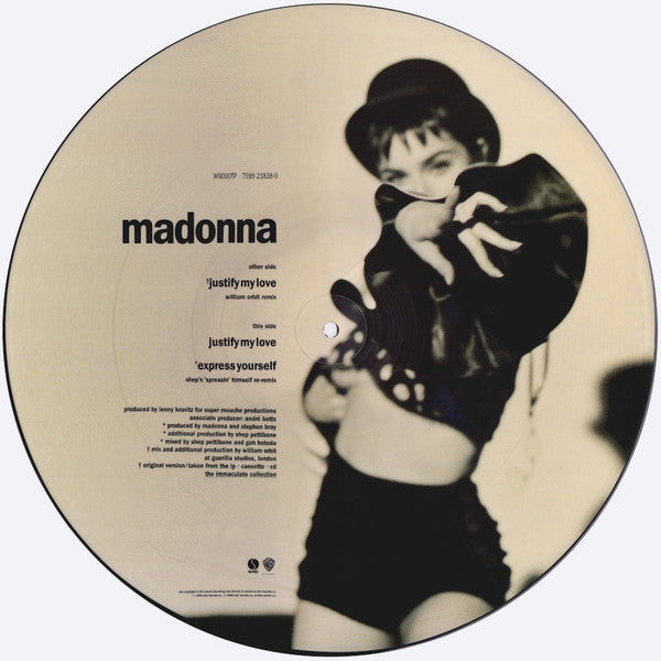 Madonna : Justify My Love (William Orbit Remix) (12", Single, Ltd, Pic)