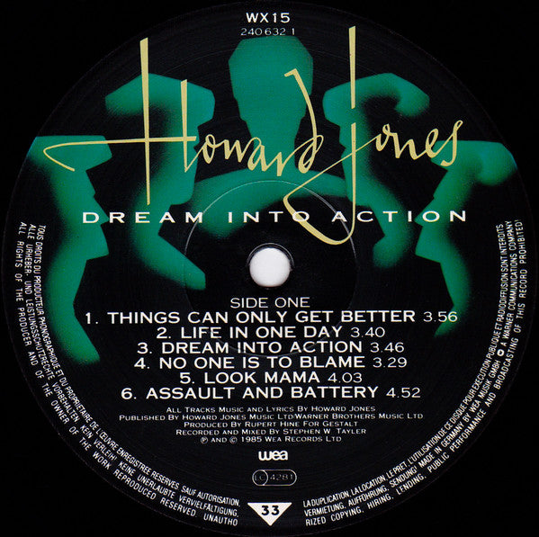 Howard Jones : Dream Into Action (LP, Album)