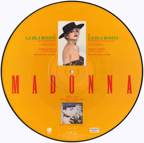 Madonna : La Isla Bonita (12", Single, Ltd, Pic)