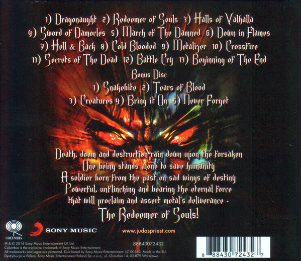 Judas Priest : Redeemer Of Souls (CD, Album + CD + Dlx, Dig)