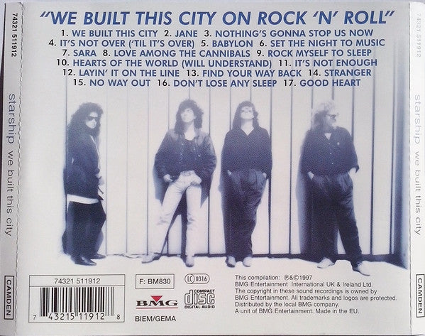 Starship (2) : We Built This City (The Very Best Of Starship) (CD, Comp)