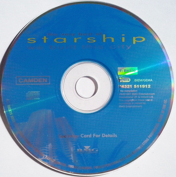 Starship (2) : We Built This City (The Very Best Of Starship) (CD, Comp)