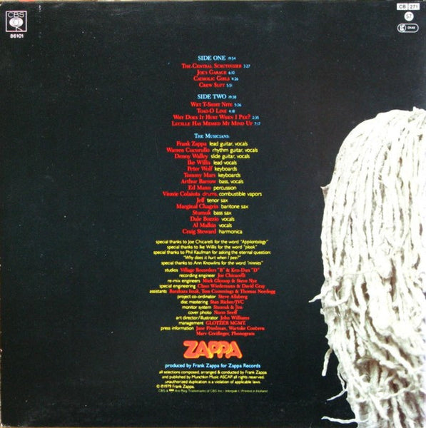 Zappa* : Joe's Garage Act I. (LP, Album, Sta)