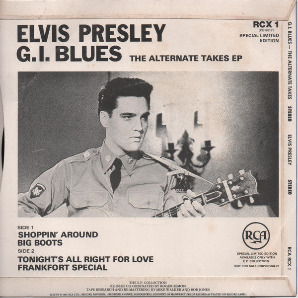 Elvis* : G.I. Blues The Alternate Takes EP (7", EP, Ltd)