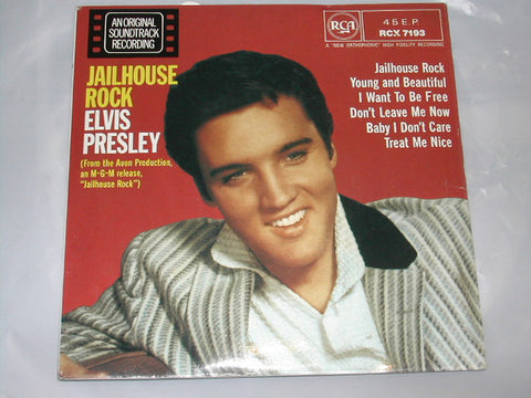 Elvis Presley : Jailhouse Rock (7", EP, RE, RM)