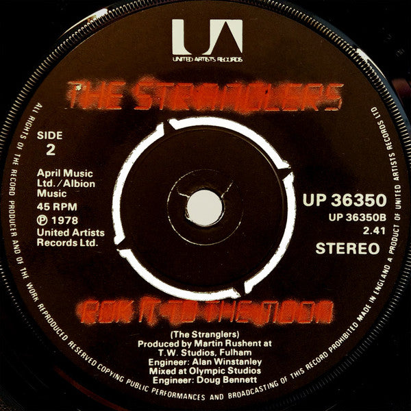 The Stranglers : 5 Minutes (7", Single, 4-p)