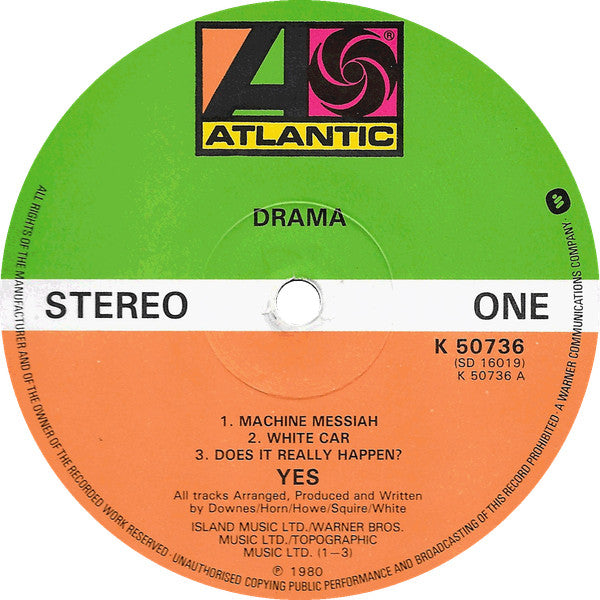 Yes : Drama (LP, Album, Gat)