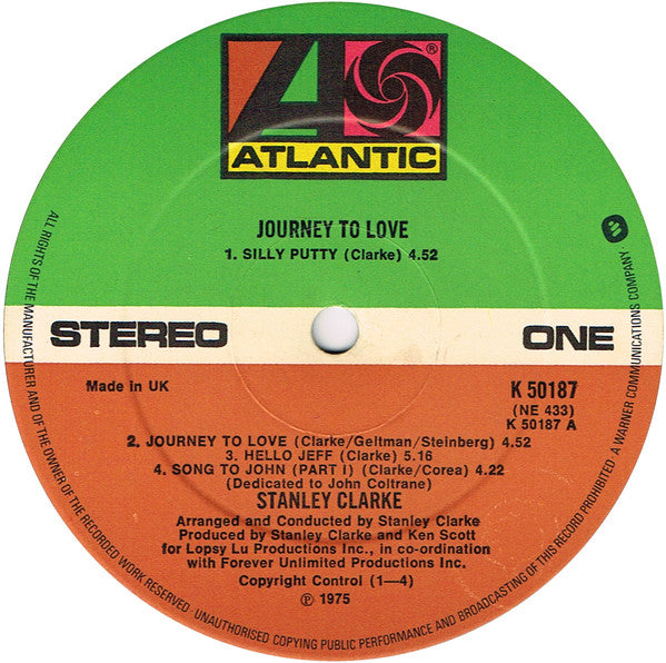 Stanley Clarke : Journey To Love (LP, Album)