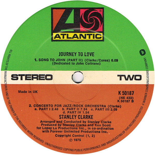 Stanley Clarke : Journey To Love (LP, Album)