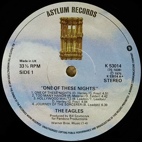 Eagles : One Of These Nights (LP, Album)