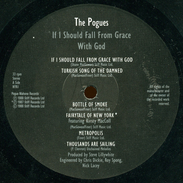 The Pogues : If I Should Fall From Grace With God (LP, Album)