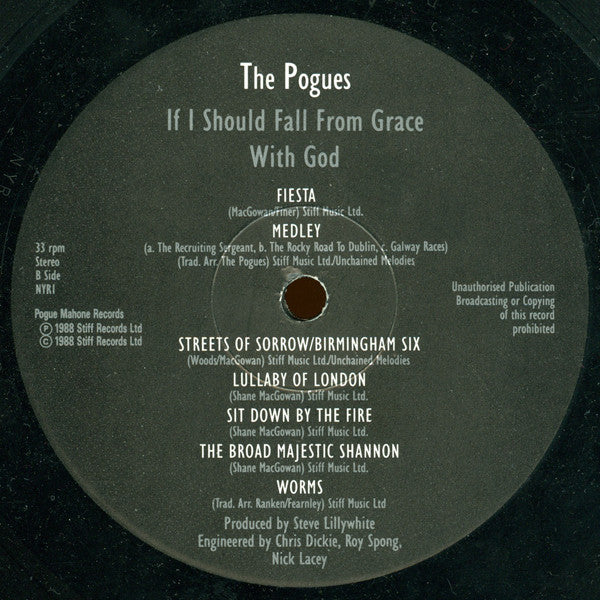 The Pogues : If I Should Fall From Grace With God (LP, Album)