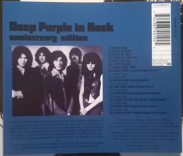 Deep Purple : In Rock (CD, Album, RE, RM, Ann)