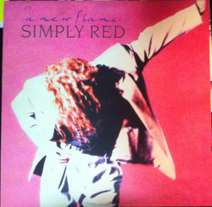 Simply Red : A New Flame (LP, Album, RP)