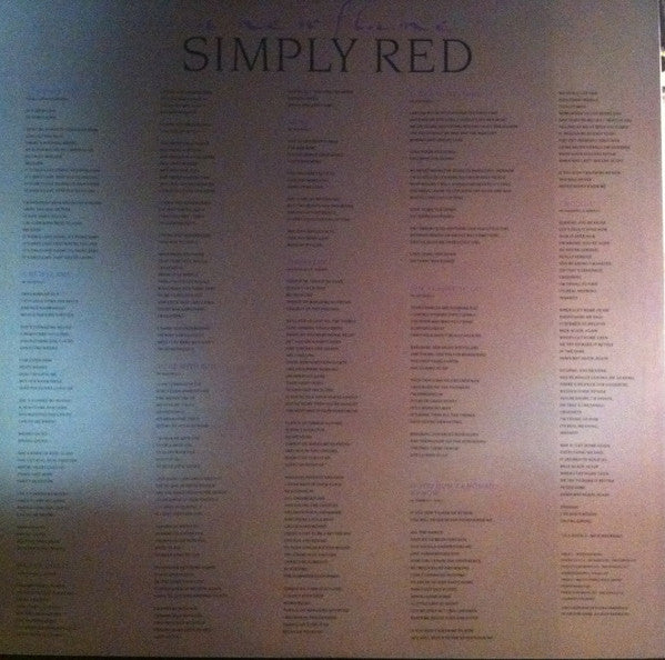 Simply Red : A New Flame (LP, Album, RP)