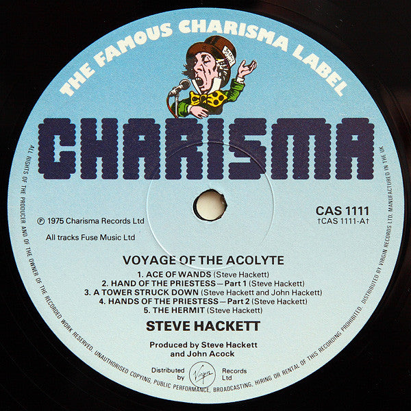 Steve Hackett : Voyage Of The Acolyte (LP, Album, RE, Gat)