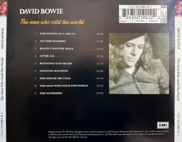 David Bowie : The Man Who Sold The World (CD, Album, Enh, RE, RM)