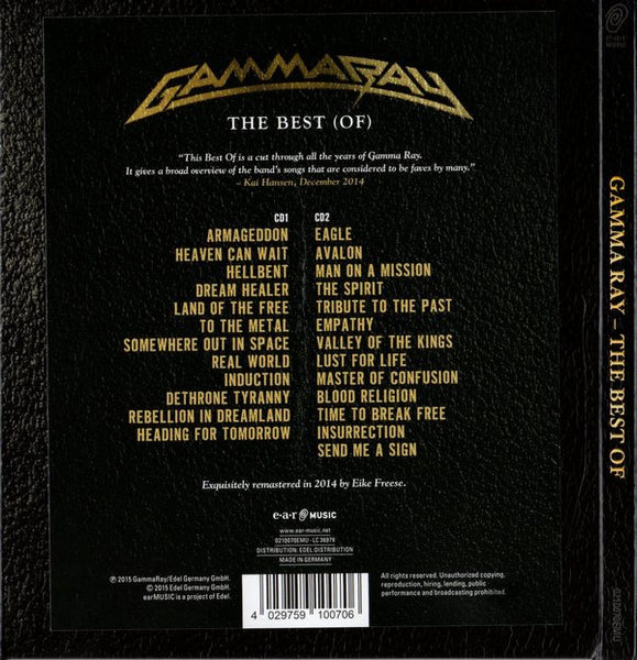 Gamma Ray : The Best Of (2xCD, Comp, Ltd, RM, Dig)