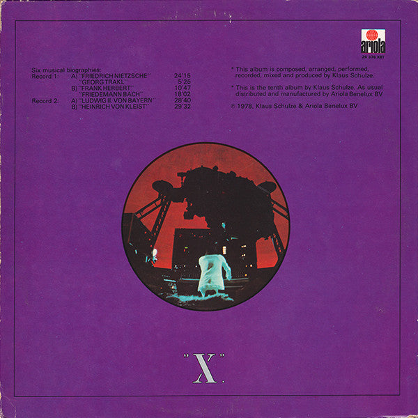 Klaus Schulze : X (2xLP, Album)