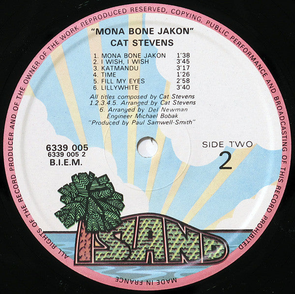 Cat Stevens : Mona Bone Jakon (LP, Album, RP)