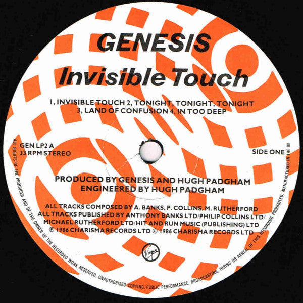 Genesis : Invisible Touch (LP, Album)