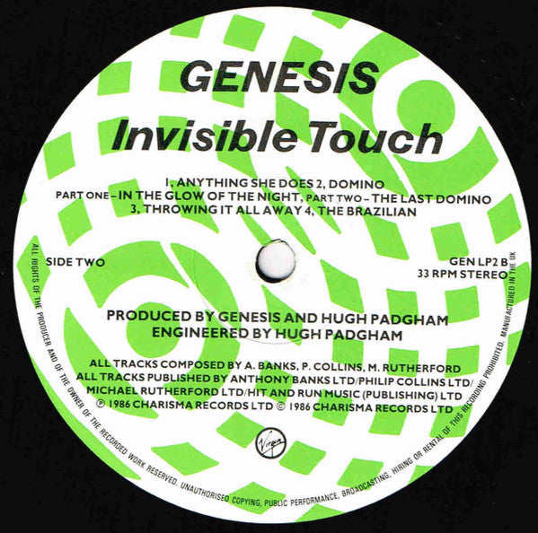 Genesis : Invisible Touch (LP, Album)