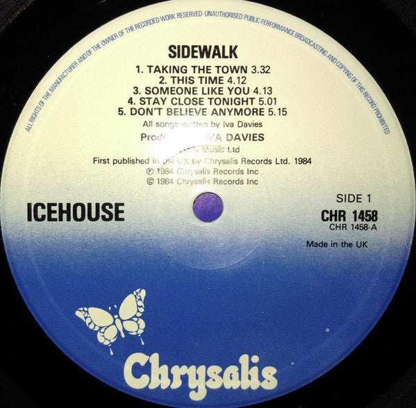 Icehouse : Sidewalk (LP, Album)