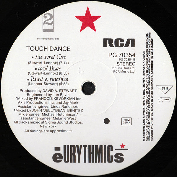 Eurythmics : Touch Dance (LP, Album, RC )