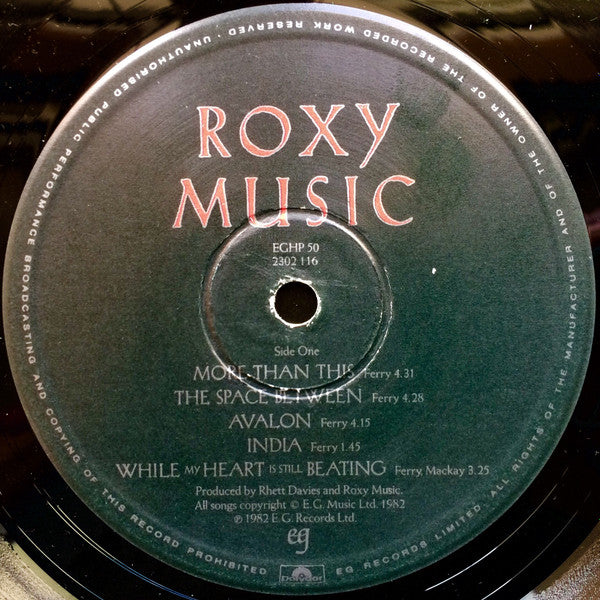 Roxy Music : Avalon (LP, Album)