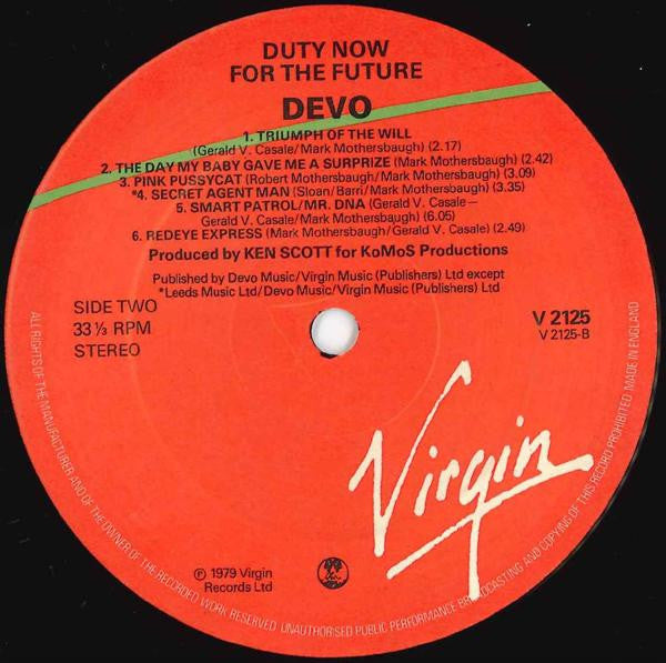 Devo : Duty Now For The Future (LP, Album)