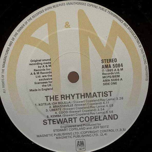 Stewart Copeland : The Rhythmatist (LP, Album)