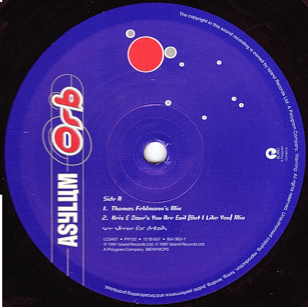 Orb* : Asylum (12", Single)