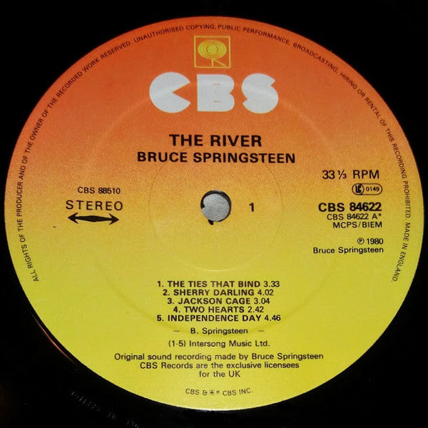 Bruce Springsteen : The River (2xLP, Album)