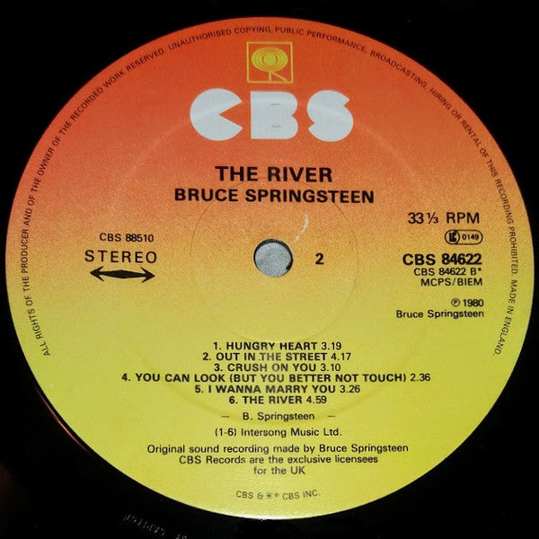 Bruce Springsteen : The River (2xLP, Album)