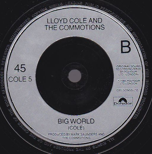 Lloyd Cole And The Commotions* : Lost Weekend (7", Single, Sil)