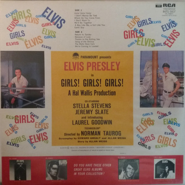 Elvis Presley : Girls! Girls! Girls! (LP, Album, RE)