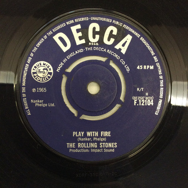 The Rolling Stones : The Last Time (7", Single, Pus)