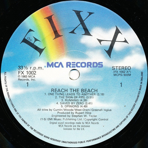 The Fixx : Reach The Beach (LP, Album)