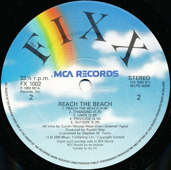 The Fixx : Reach The Beach (LP, Album)