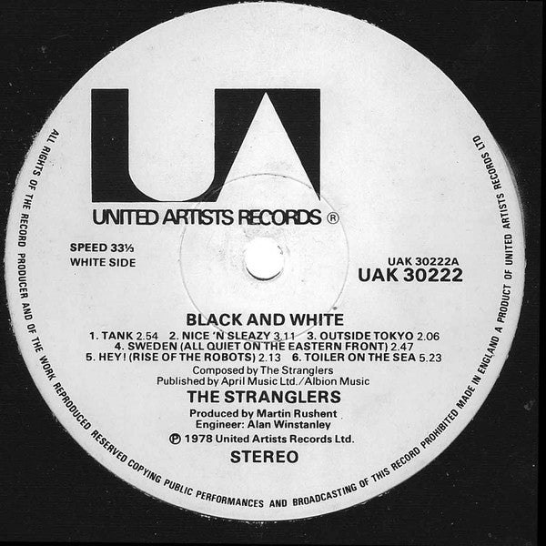 The Stranglers : Black And White (LP, Album + 7", Whi)