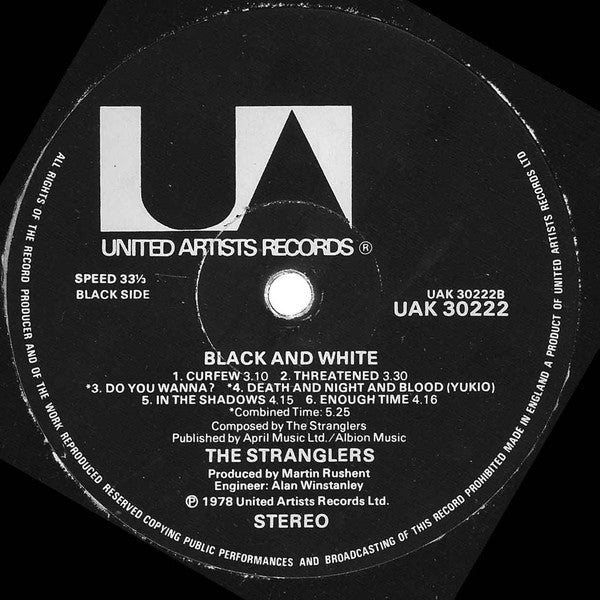 The Stranglers : Black And White (LP, Album + 7", Whi)